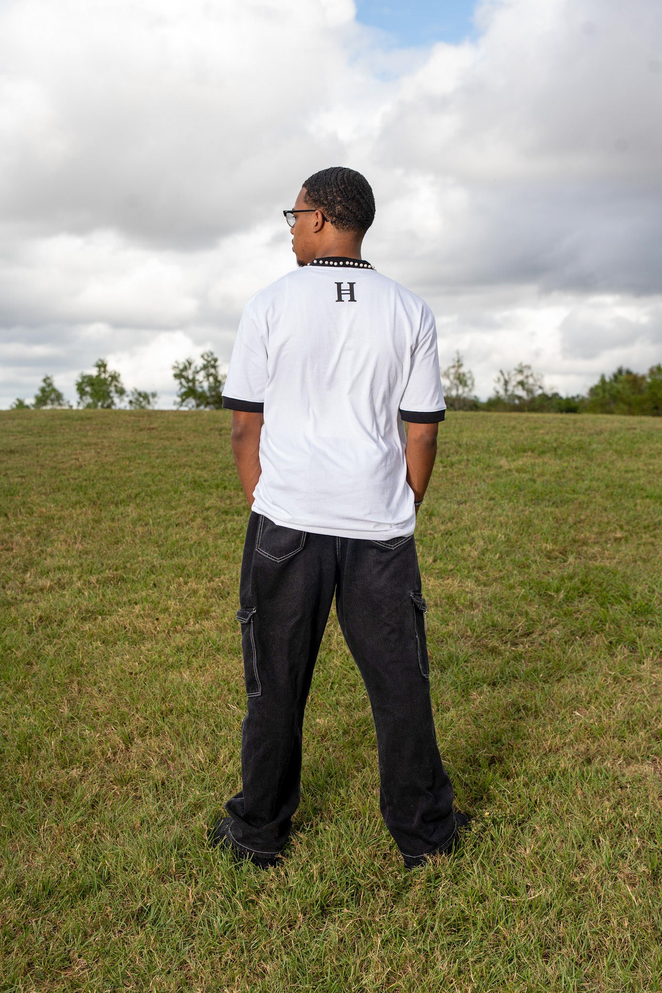 “PEARLS OF THE KINGDOM” - Ringer Tee (SNOW WHITE)