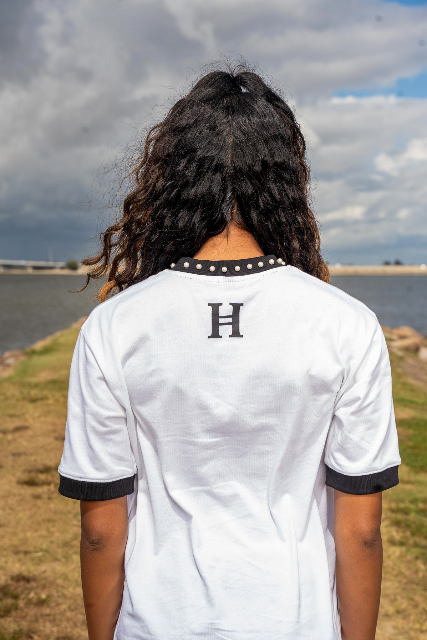 “PEARLS OF THE KINGDOM” - Ringer Tee (SNOW WHITE)