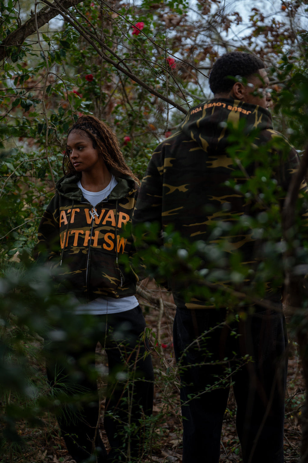 “AT WAR WITH SIN” CAMOUFLAGE - Zip Up