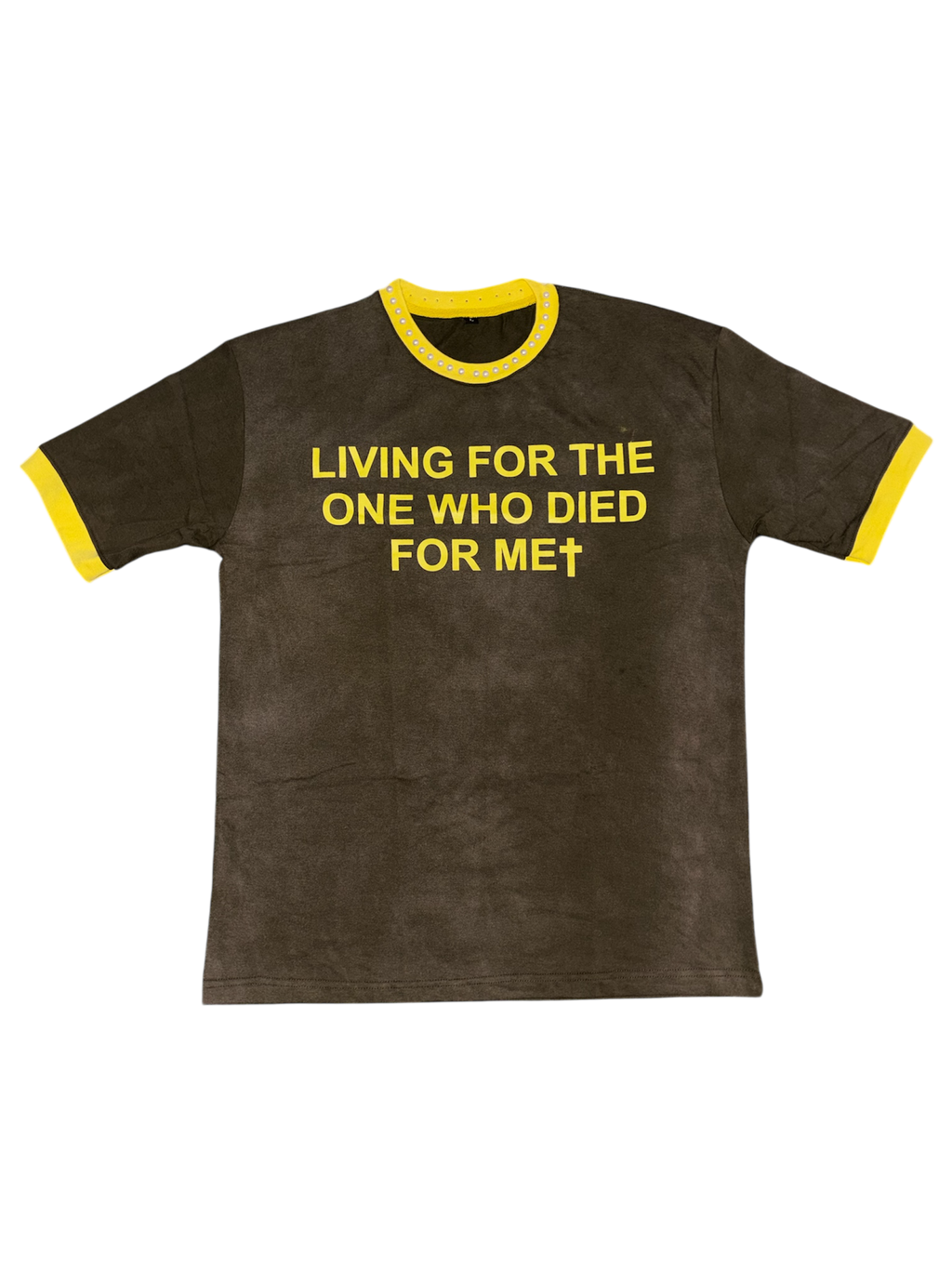 “PEARLS OF THE KINGDOM” - Ringer Tee (OLIVE GREEN)