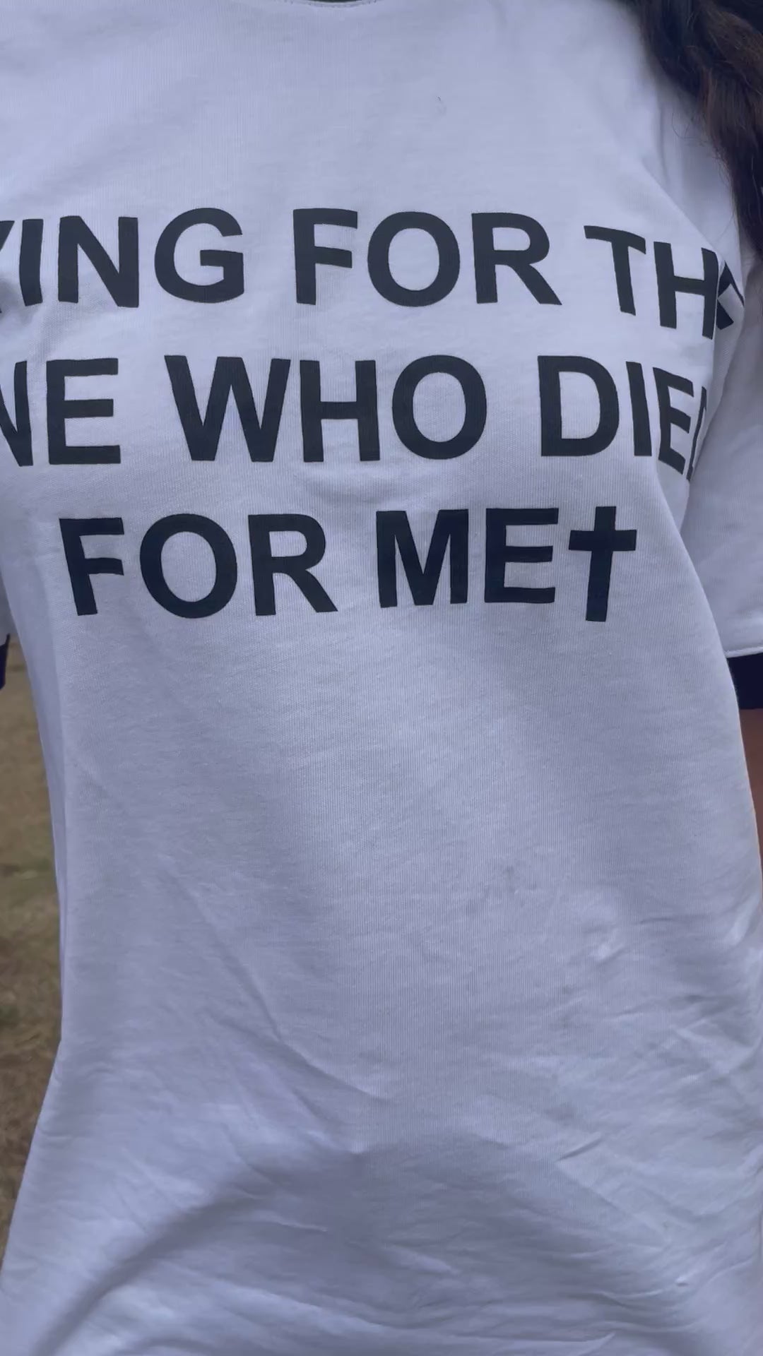 “PEARLS OF THE KINGDOM” - Ringer Tee (SNOW WHITE)