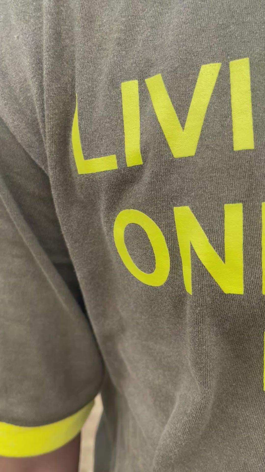 “PEARLS OF THE KINGDOM” - Ringer Tee (OLIVE GREEN)